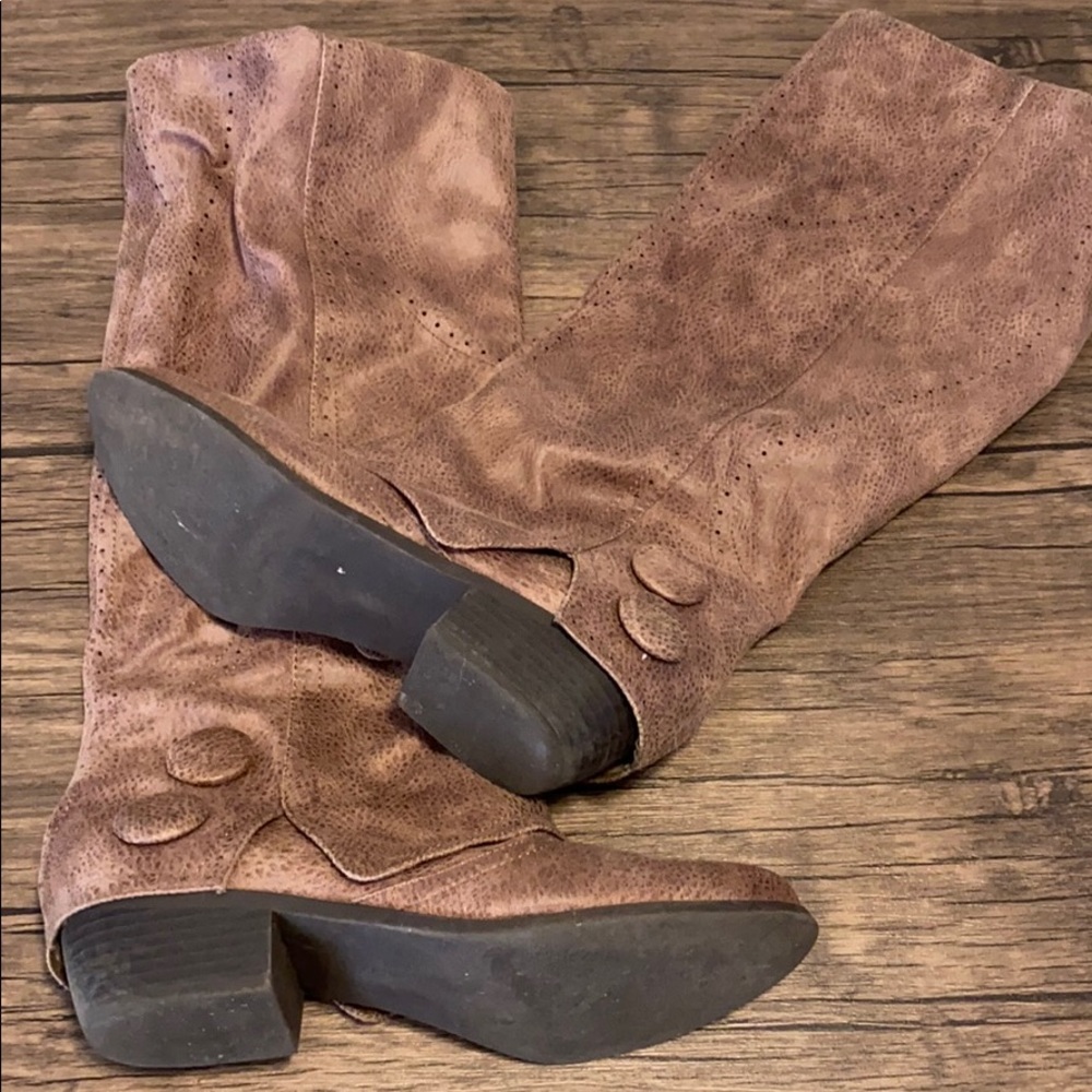 Tall Tan Boots